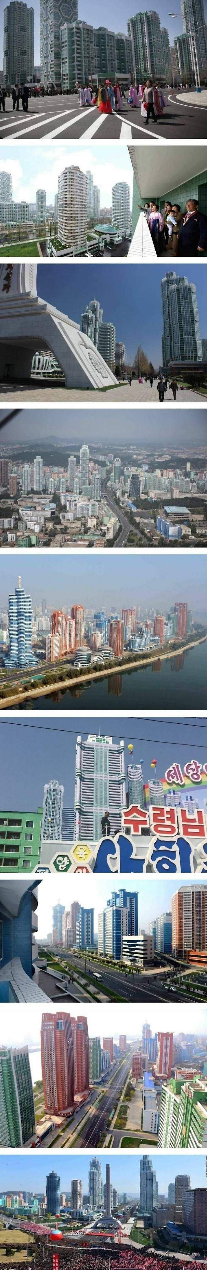 공개가 잘 안됐던 북한의 신도시 모습