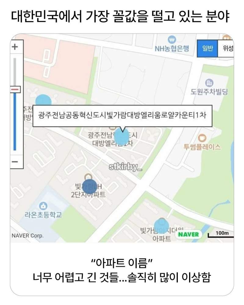 대한민국에서 가장 꼴값을 떨고 있는 분야