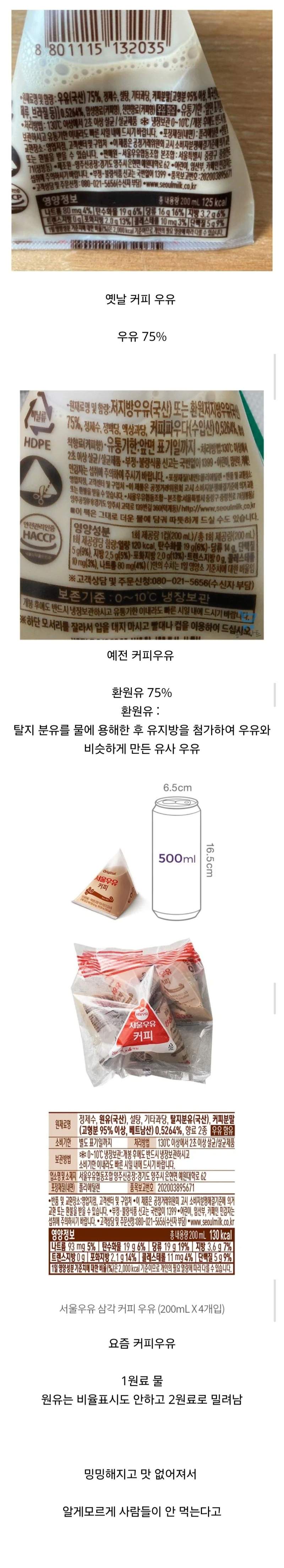 요즘 커피우유가 맛없게 변한 이유.jpg