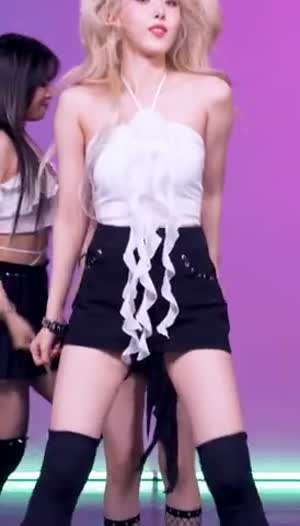 화이트 코르사주 홀터넥 비비지 신비 겨드랑이 허벅지 내전근