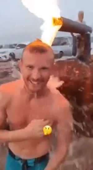 상남자의 샤워