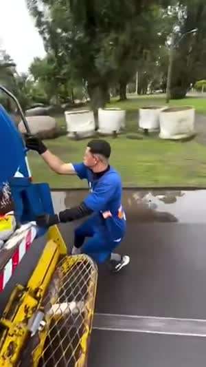 브라질의 환경미화원 수준 ㄷ